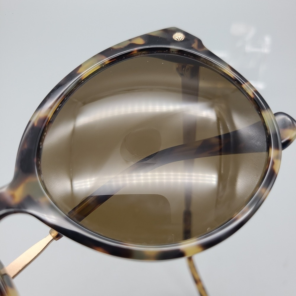 Balenciaga BA76-D Sunglasses Havana Tortoise Gold Cat Eye Made in Italy - Picture 11 of 11